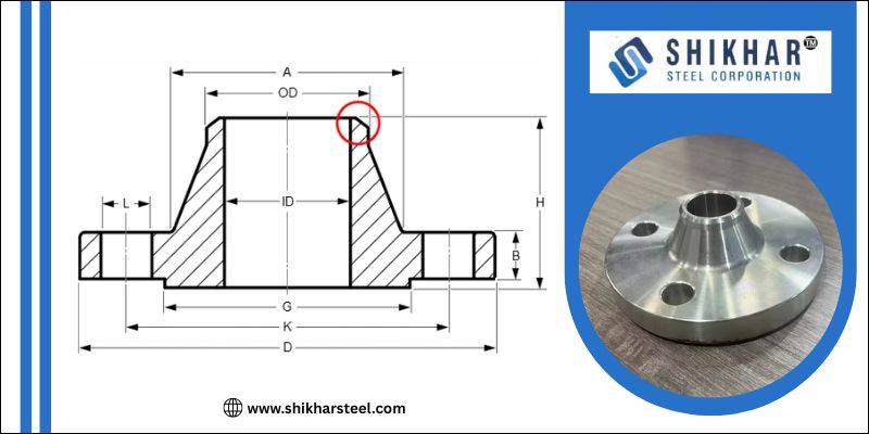 150 Weld Neck Flange Dimensions