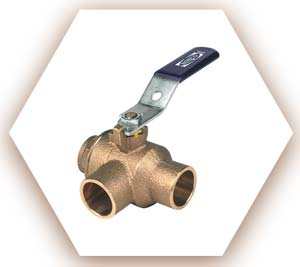 3 Way Copper Valve