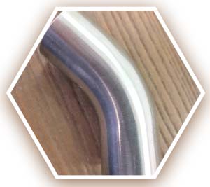 310S SS 45 Deg Pipe Bend