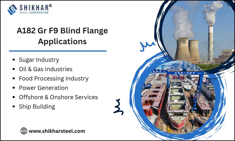 A182 Gr F9 Blind Flange Applications