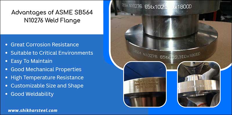 Advantages of ASME Sb564 N10276 Weld Flange