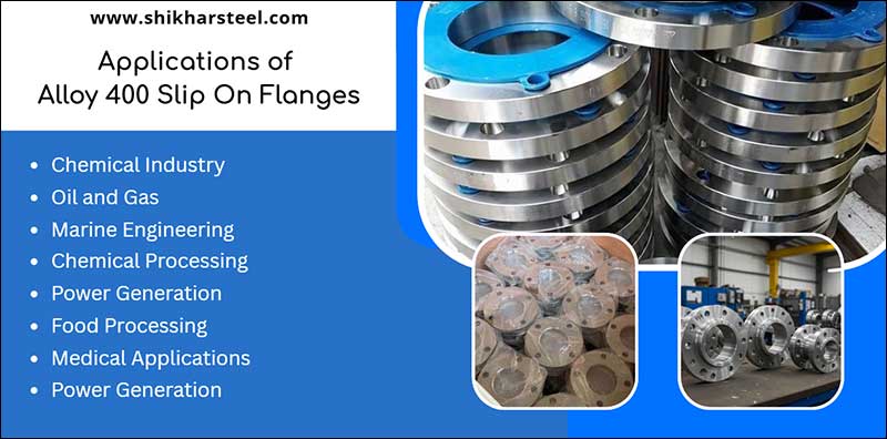 Applications of Alloy 400 Slip On Flanges