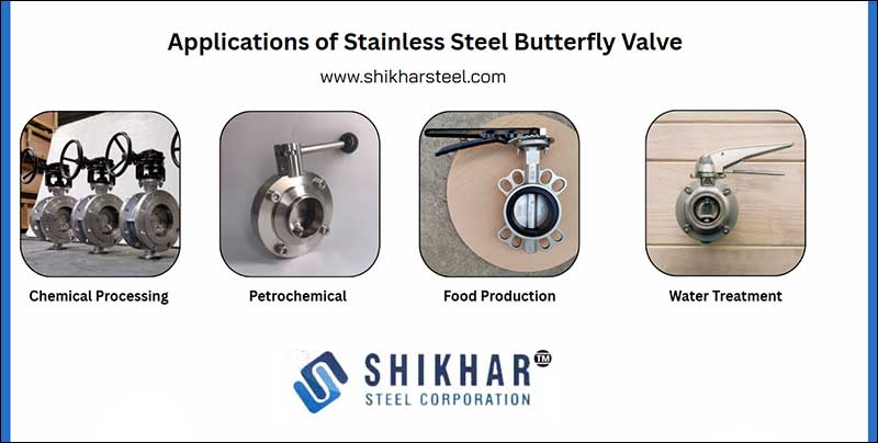 applications of stainless steel butterfly valve