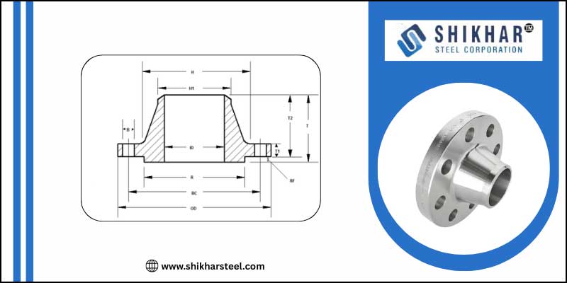 Class 150 Weld Neck Flange Dimensions