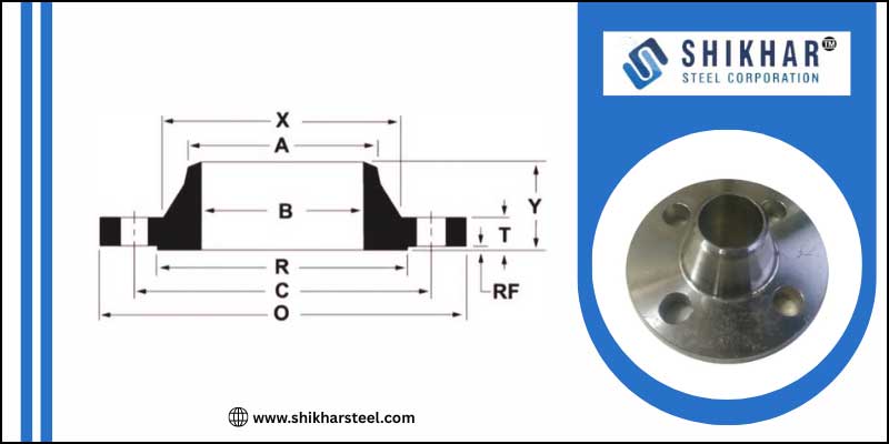 Class 2500 Weld Neck Flange Dimensions
