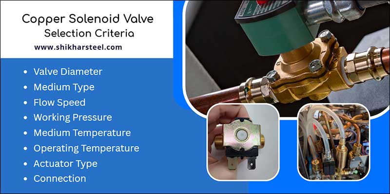 Copper Solenoid Valve Selection Criteria