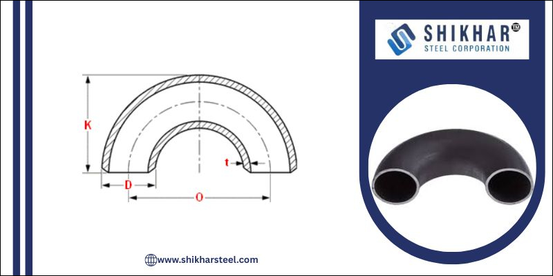 Dimension of A234 WP5 Butt Weld 180° LR Elbow