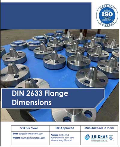 DIN 2633 Flange Dimensions