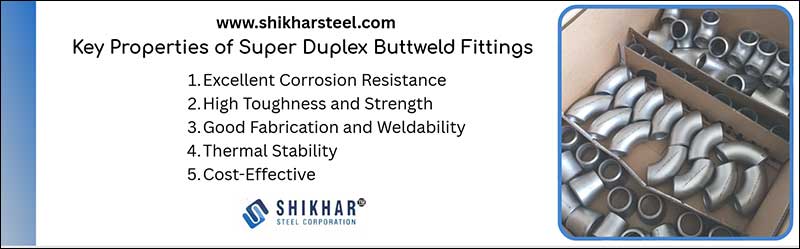 Key Properties of Super Duplex Buttweld Fittings