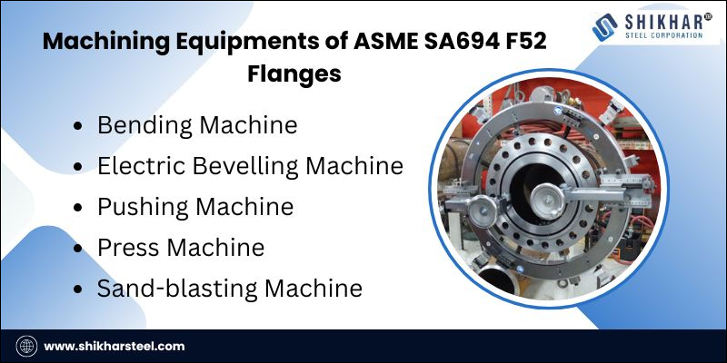 Machining Equipments of ASME SA694 F52 Flanges