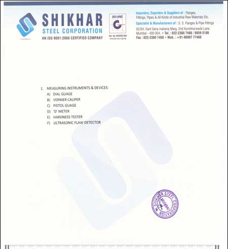 MEASURING INSTRUMENTS