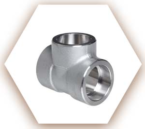 Polished Nickel Socket Weld Tee