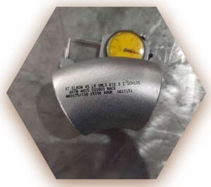 Pure Nickel 45 Deg Pipe Bend