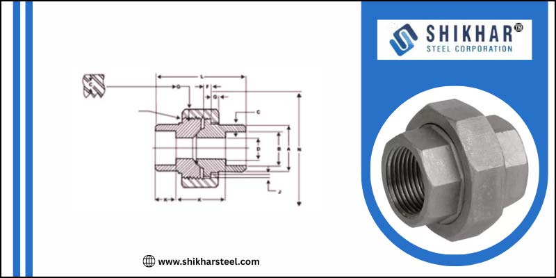 Socket Weld Union Dimensions