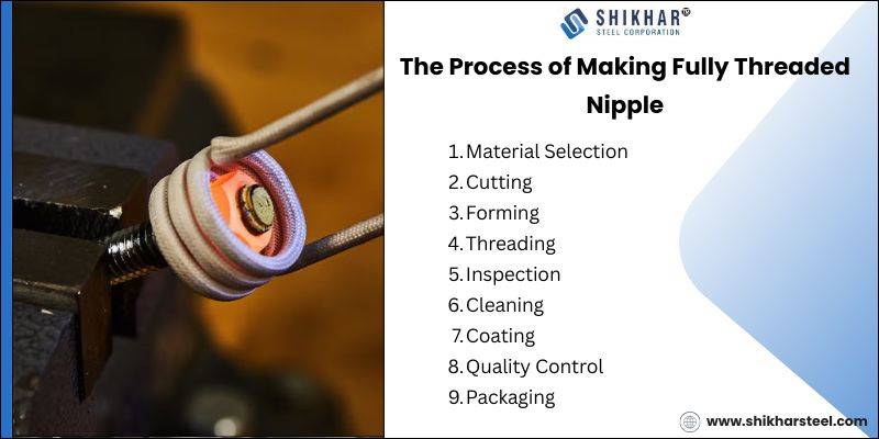 The Process of Making Fully Threaded Nipple