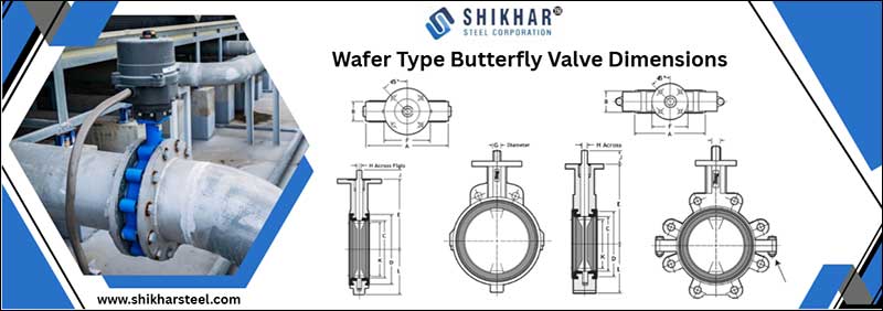 Wafer Type Butterfly Valve Dimensions
